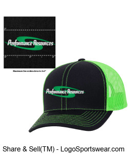 PR Trucker Hat Design Zoom